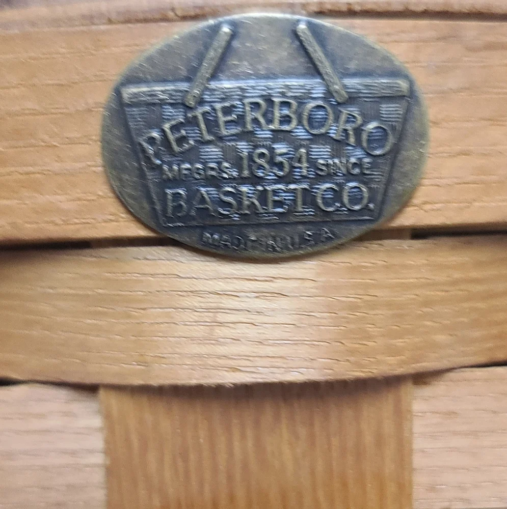 Peterboro Woven Basket Ice Bucket with Handle, Vintage